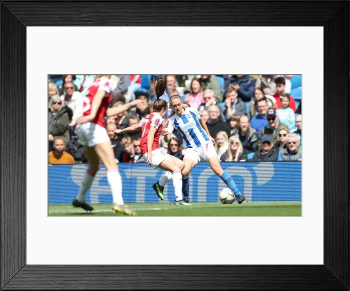 Framed Print : Brighton and Hove Albion Women vs Arsenal Women: WSL Clash at American Express Community Stadium (29APR19) - Intense Action from the Women's Super League Match Framed Print : Brighton and Hove Albion Women vs Arsenal Women: WSL Clash at American Express Community Stadium (29APR19) - Intense Action from the Women's Super League Match