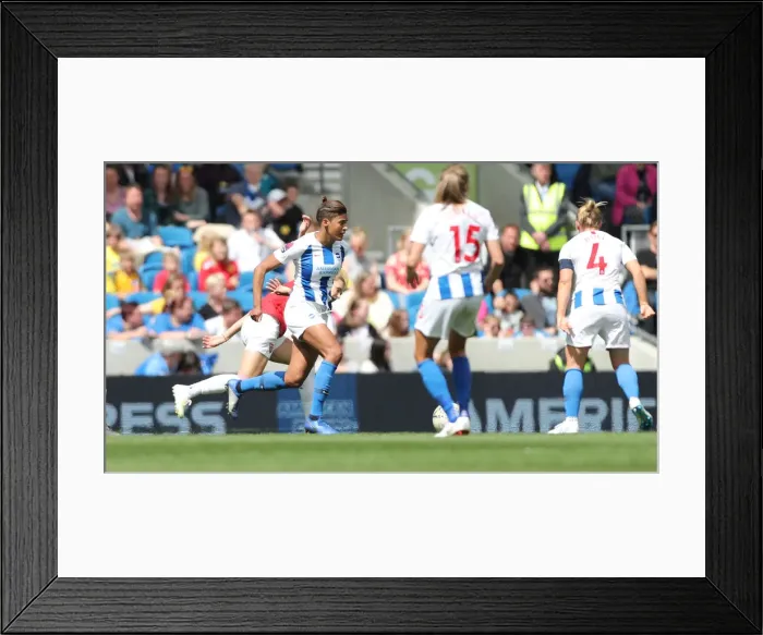 Framed Print : Brighton and Hove Albion Women vs. Arsenal Women: WSL Clash at American Express Community Stadium (29APR19) - Intense Match Action Framed Print : Brighton and Hove Albion Women vs. Arsenal Women: WSL Clash at American Express Community Stadium (29APR19) - Intense Match Action