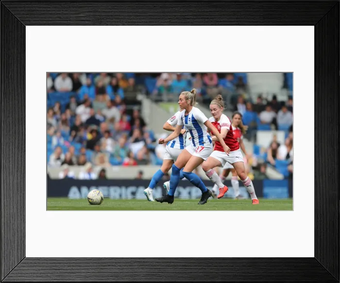 Framed Print : Brighton and Hove Albion Women vs Arsenal Women: WSL Clash at American Express Community Stadium (29APR19) - Intense Match Action Framed Print : Brighton and Hove Albion Women vs Arsenal Women: WSL Clash at American Express Community Stadium (29APR19) - Intense Match Action