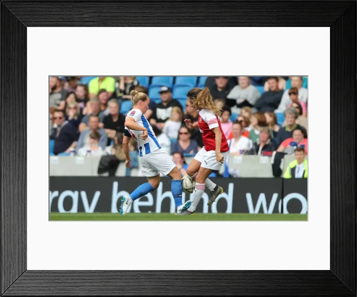 Framed Print : Brighton and Hove Albion Women vs. Arsenal Women: WSL Clash at American Express Community Stadium (29APR19) - Intense Match Action Framed Print : Brighton and Hove Albion Women vs. Arsenal Women: WSL Clash at American Express Community Stadium (29APR19) - Intense Match Action