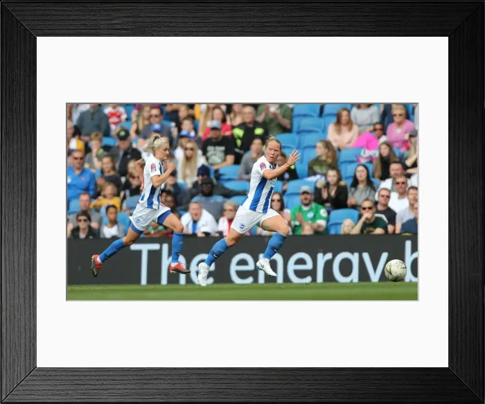 Framed Print : Brighton and Hove Albion Women vs Arsenal Women: WSL Clash at American Express Community Stadium (29APR19) - Intense Match Action Framed Print : Brighton and Hove Albion Women vs Arsenal Women: WSL Clash at American Express Community Stadium (29APR19) - Intense Match Action