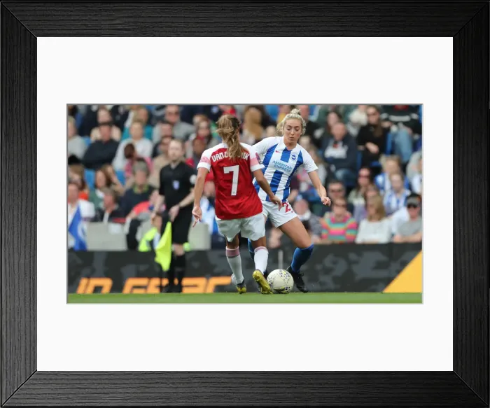 Framed Print : Brighton and Hove Albion Women vs. Arsenal Women: WSL Clash at American Express Community Stadium (29APR19) - Intense Action from the Women's Super League Match Framed Print : Brighton and Hove Albion Women vs. Arsenal Women: WSL Clash at American Express Community Stadium (29APR19) - Intense Action from the Women's Super League Match