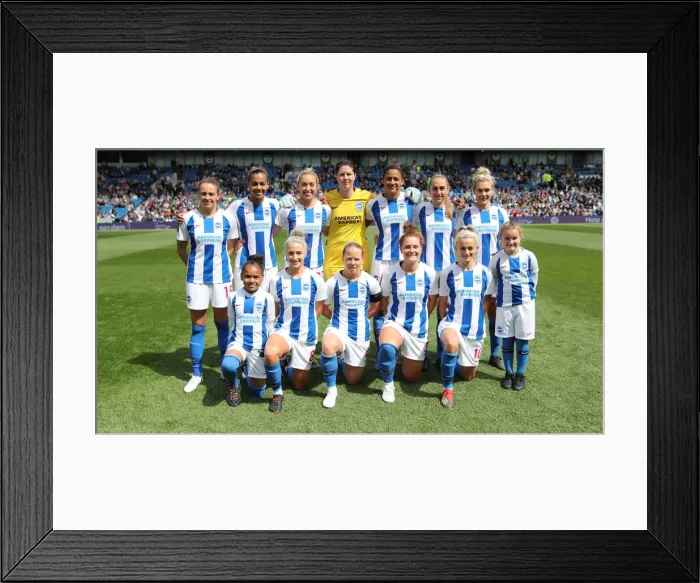 Framed Print : Brighton & Hove Albion Women vs. Arsenal Women: A WSL Showdown at American Express Community Stadium (29APR19) Framed Print : Brighton & Hove Albion Women vs. Arsenal Women: A WSL Showdown at American Express Community Stadium (29APR19)