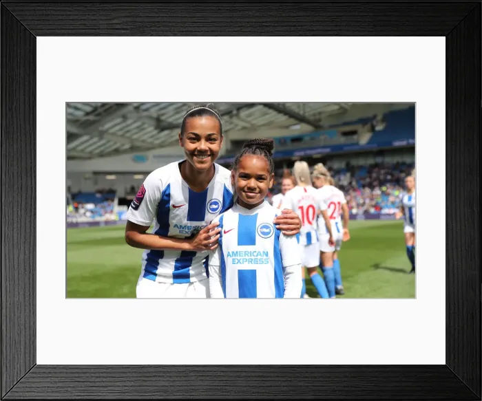 Framed Print : Brighton and Hove Albion Women vs. Arsenal Women: WSL Clash at American Express Community Stadium (29APR19) - Intense Action from the Women's Super League Match Framed Print : Brighton and Hove Albion Women vs. Arsenal Women: WSL Clash at American Express Community Stadium (29APR19) - Intense Action from the Women's Super League Match