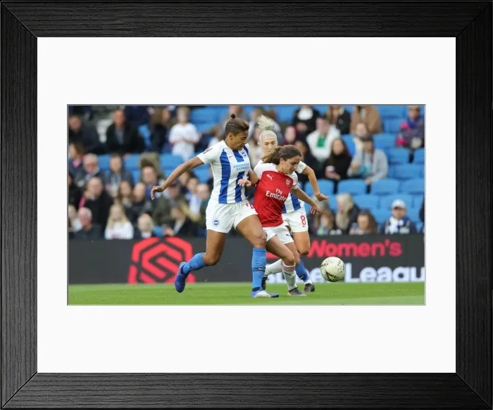 Framed Print : Brighton & Hove Albion Women vs. Arsenal Women: WSL Clash at American Express Community Stadium (29APR19) - Intense Match Action Framed Print : Brighton & Hove Albion Women vs. Arsenal Women: WSL Clash at American Express Community Stadium (29APR19) - Intense Match Action