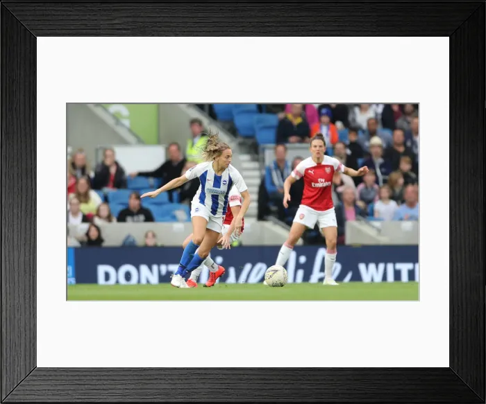 Framed Print : Brighton & Hove Albion Women vs. Arsenal Women: WSL Clash at American Express Community Stadium (29APR19) - Intense Action from the Women's Super League Match Framed Print : Brighton & Hove Albion Women vs. Arsenal Women: WSL Clash at American Express Community Stadium (29APR19) - Intense Action from the Women's Super League Match