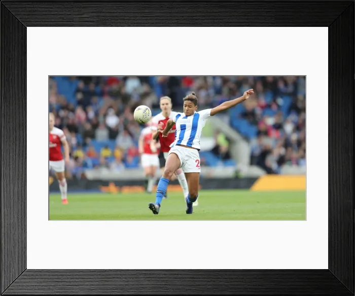 Framed Print : Brighton and Hove Albion Women vs. Arsenal Women: WSL Clash at American Express Community Stadium (29APR19) - Intense Match Action Framed Print : Brighton and Hove Albion Women vs. Arsenal Women: WSL Clash at American Express Community Stadium (29APR19) - Intense Match Action