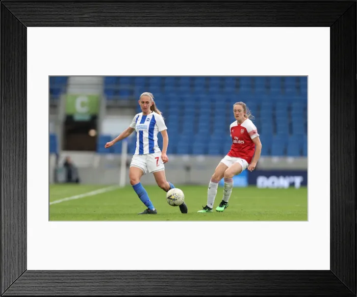 Framed Print : Brighton and Hove Albion Women vs. Arsenal Women: WSL Clash at American Express Community Stadium (29APR19) - Intense Action from the Women's Super League Match Framed Print : Brighton and Hove Albion Women vs. Arsenal Women: WSL Clash at American Express Community Stadium (29APR19) - Intense Action from the Women's Super League Match