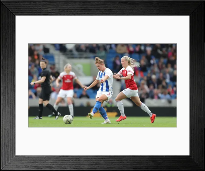 Framed Print : Brighton and Hove Albion Women vs Arsenal Women: WSL Clash at American Express Community Stadium (29APR19) - Intense Match Action Framed Print : Brighton and Hove Albion Women vs Arsenal Women: WSL Clash at American Express Community Stadium (29APR19) - Intense Match Action