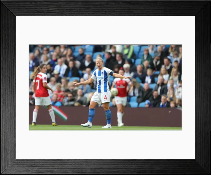 Framed Print : Brighton and Hove Albion Women vs. Arsenal Women: WSL Clash at American Express Community Stadium (29APR19) - Intense Match Action Framed Print : Brighton and Hove Albion Women vs. Arsenal Women: WSL Clash at American Express Community Stadium (29APR19) - Intense Match Action