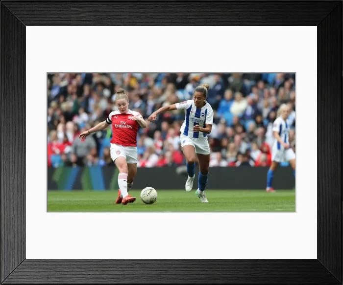 Framed Print : Brighton and Hove Albion Women vs Arsenal Women: WSL Clash at American Express Community Stadium (29APR19) - Intense Action from the Women's Super League Match Framed Print : Brighton and Hove Albion Women vs Arsenal Women: WSL Clash at American Express Community Stadium (29APR19) - Intense Action from the Women's Super League Match