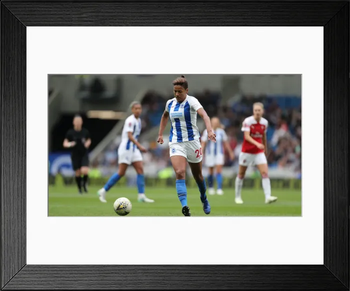 Framed Print : Brighton & Hove Albion Women vs. Arsenal Women: WSL Clash at American Express Community Stadium (29APR19) - Intense Match Action Framed Print : Brighton & Hove Albion Women vs. Arsenal Women: WSL Clash at American Express Community Stadium (29APR19) - Intense Match Action