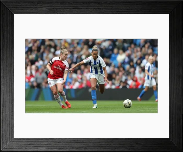 Framed Print : Brighton & Hove Albion Women vs. Arsenal Women: WSL Clash at American Express Community Stadium (29APR19) - Intense Action from the Women's Super League Match Framed Print : Brighton & Hove Albion Women vs. Arsenal Women: WSL Clash at American Express Community Stadium (29APR19) - Intense Action from the Women's Super League Match