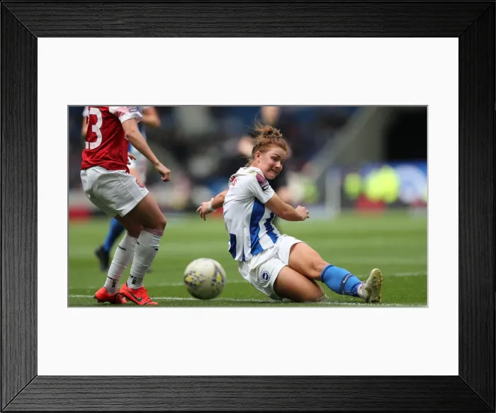 Framed Print : Brighton & Hove Albion Women vs. Arsenal Women: WSL Clash at American Express Community Stadium (29APR19) - Intense Match Action Framed Print : Brighton & Hove Albion Women vs. Arsenal Women: WSL Clash at American Express Community Stadium (29APR19) - Intense Match Action