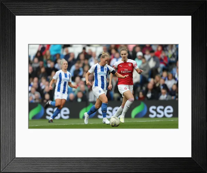 Framed Print : Brighton and Hove Albion Women vs Arsenal Women: WSL Clash at American Express Community Stadium (29APR19) - Intense Match Action Framed Print : Brighton and Hove Albion Women vs Arsenal Women: WSL Clash at American Express Community Stadium (29APR19) - Intense Match Action