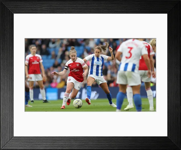 Framed Print : WSL Showdown: Brighton & Hove Albion Women vs. Arsenal Women at American Express Community Stadium (29APR19) Framed Print : WSL Showdown: Brighton & Hove Albion Women vs. Arsenal Women at American Express Community Stadium (29APR19)