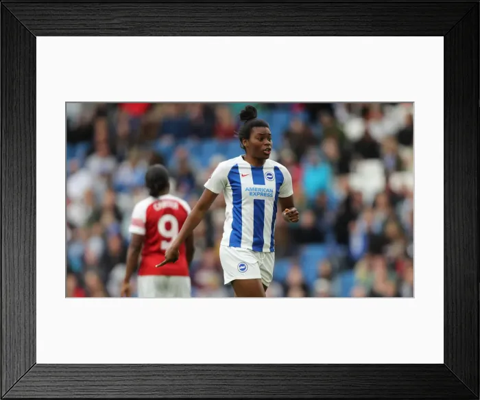 Framed Print : Brighton and Hove Albion Women vs Arsenal Women: WSL Clash at American Express Community Stadium (29APR19) - Intense Match Action Framed Print : Brighton and Hove Albion Women vs Arsenal Women: WSL Clash at American Express Community Stadium (29APR19) - Intense Match Action