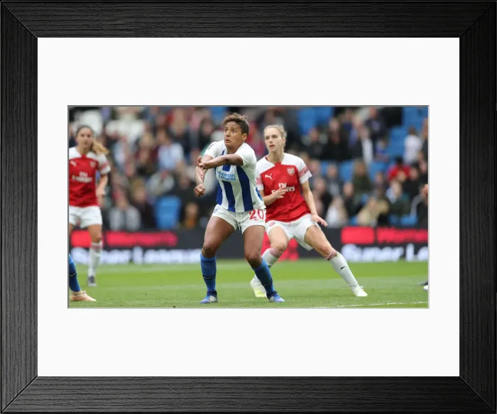 Framed Print : Brighton and Hove Albion Women vs Arsenal Women: WSL Clash at American Express Community Stadium (29APR19) - Intense Match Action Framed Print : Brighton and Hove Albion Women vs Arsenal Women: WSL Clash at American Express Community Stadium (29APR19) - Intense Match Action