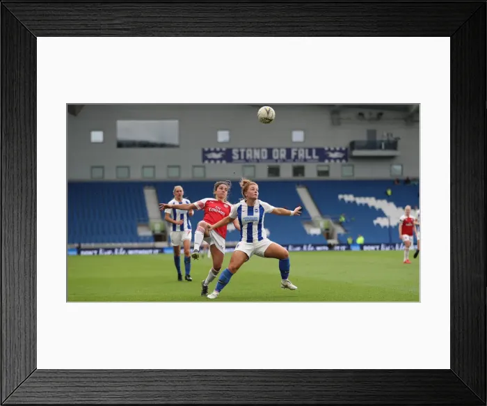 Framed Print : Brighton and Hove Albion Women vs. Arsenal Women: WSL Clash at American Express Community Stadium (29APR19) - Intense Match Action Framed Print : Brighton and Hove Albion Women vs. Arsenal Women: WSL Clash at American Express Community Stadium (29APR19) - Intense Match Action