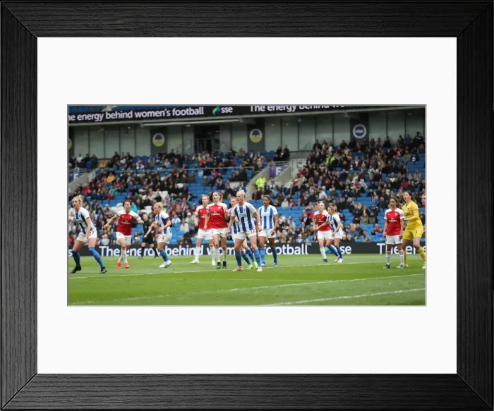 Framed Print : Brighton and Hove Albion Women vs. Arsenal Women: WSL Clash at American Express Community Stadium (29APR19) - Intense Match Action Framed Print : Brighton and Hove Albion Women vs. Arsenal Women: WSL Clash at American Express Community Stadium (29APR19) - Intense Match Action