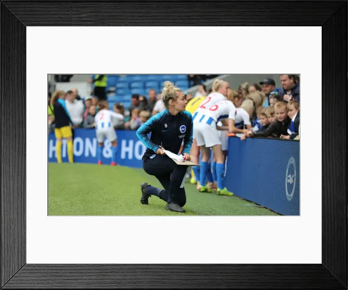 Framed Print : Brighton and Hove Albion Women vs Arsenal Women: WSL Clash at American Express Community Stadium (29APR19) - Intense Match Action Framed Print : Brighton and Hove Albion Women vs Arsenal Women: WSL Clash at American Express Community Stadium (29APR19) - Intense Match Action