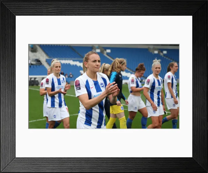 Framed Print : Brighton and Hove Albion Women vs. Arsenal Women: WSL Clash at American Express Community Stadium (29APR19) - Intense Match Action Framed Print : Brighton and Hove Albion Women vs. Arsenal Women: WSL Clash at American Express Community Stadium (29APR19) - Intense Match Action