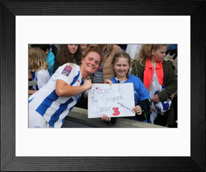 Framed Print : Brighton & Hove Albion Women vs Arsenal Women: WSL Clash at American Express Community Stadium (29APR19) Framed Print : Brighton & Hove Albion Women vs Arsenal Women: WSL Clash at American Express Community Stadium (29APR19)