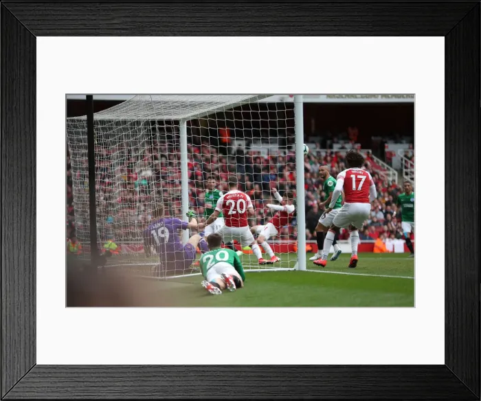 Framed Print : Intense Premier League Showdown: Arsenal vs. Brighton & Hove Albion (05MAY19) Framed Print : Intense Premier League Showdown: Arsenal vs. Brighton & Hove Albion (05MAY19)