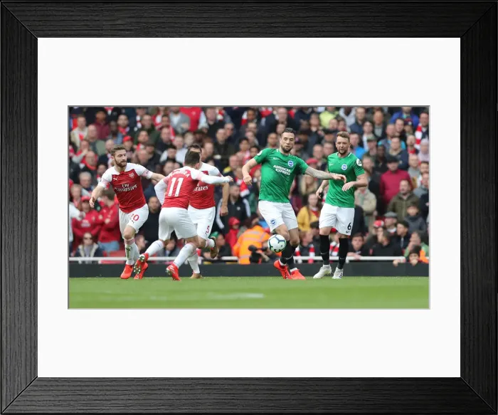 Framed Print : Intense Premier League Showdown: Arsenal vs. Brighton & Hove Albion (05MAY19) Framed Print : Intense Premier League Showdown: Arsenal vs. Brighton & Hove Albion (05MAY19)