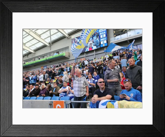 Framed Print : Intense Premier League Showdown: Brighton & Hove Albion vs Manchester City (May 12, 2019) Framed Print : Intense Premier League Showdown: Brighton & Hove Albion vs Manchester City (May 12, 2019)