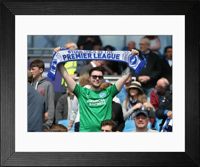 Framed Print : Intense Premier League Showdown: Brighton & Hove Albion vs Manchester City (May 12, 2019) Framed Print : Intense Premier League Showdown: Brighton & Hove Albion vs Manchester City (May 12, 2019)