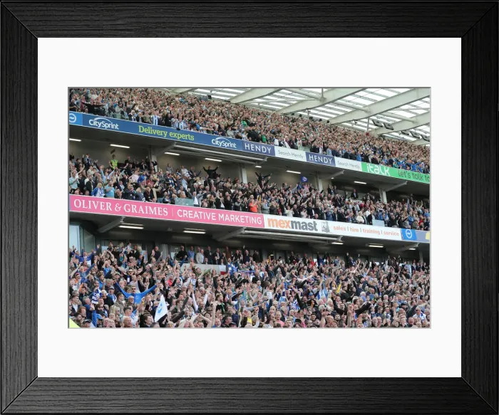 Framed Print : Brighton and Hove Albion vs Manchester City: Premier League Showdown at American Express Community Stadium (May 12, 2019) Framed Print : Brighton and Hove Albion vs Manchester City: Premier League Showdown at American Express Community Stadium (May 12, 2019)