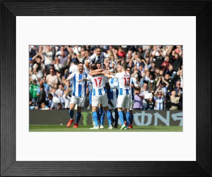 Framed Print : Brighton and Hove Albion vs Manchester City: Premier League Showdown at American Express Community Stadium (May 12, 2019) Framed Print : Brighton and Hove Albion vs Manchester City: Premier League Showdown at American Express Community Stadium (May 12, 2019)