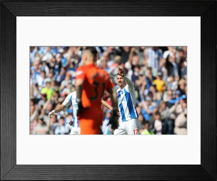 Framed Print : Brighton and Hove Albion vs Manchester City: Premier League Showdown at American Express Community Stadium (May 12, 2019)