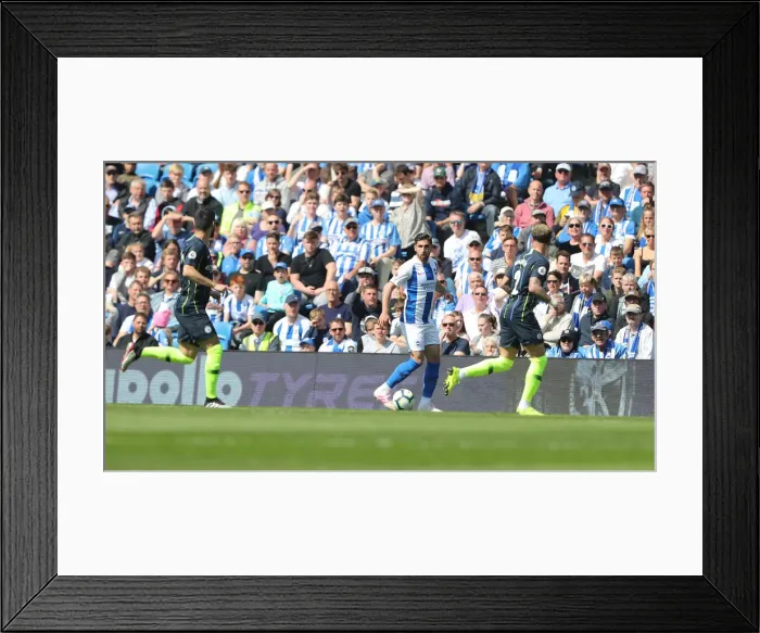 Framed Print : Intense Premier League Showdown: Brighton & Hove Albion vs Manchester City (May 12, 2019) Framed Print : Intense Premier League Showdown: Brighton & Hove Albion vs Manchester City (May 12, 2019)