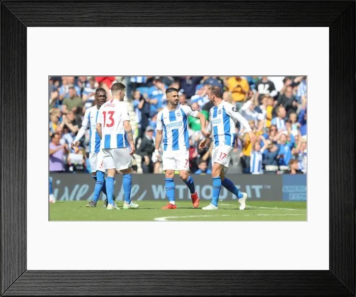 Framed Print : Brighton and Hove Albion vs Manchester City: Premier League Showdown at American Express Community Stadium (May 12, 2019) Framed Print : Brighton and Hove Albion vs Manchester City: Premier League Showdown at American Express Community Stadium (May 12, 2019)