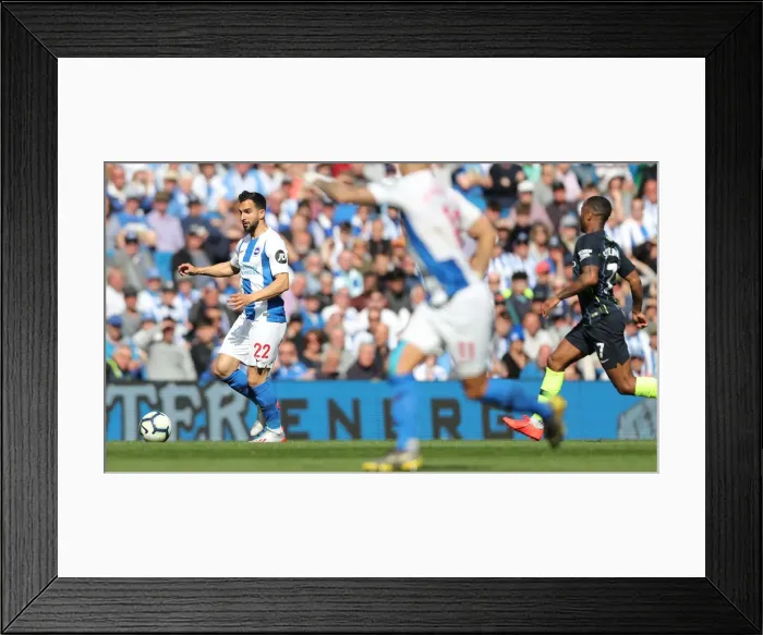Framed Print : Intense Premier League Showdown: Brighton and Hove Albion vs Manchester City (May 12, 2019) Framed Print : Intense Premier League Showdown: Brighton and Hove Albion vs Manchester City (May 12, 2019)