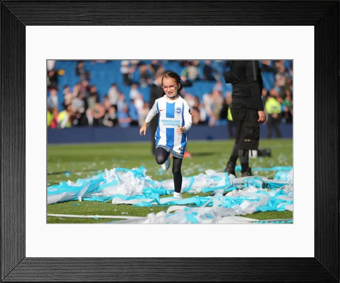 Framed Print : Intense Premier League Showdown: Brighton & Hove Albion vs. Manchester City (May 12, 2019)