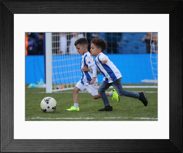 Framed Print : Brighton and Hove Albion vs Manchester City: Premier League Showdown at American Express Community Stadium (May 12, 2019)