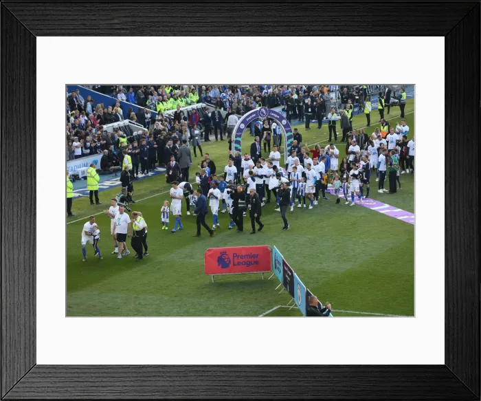 Framed Print : Intense Premier League Showdown: Brighton & Hove Albion vs Manchester City (May 12, 2019) Framed Print : Intense Premier League Showdown: Brighton & Hove Albion vs Manchester City (May 12, 2019)