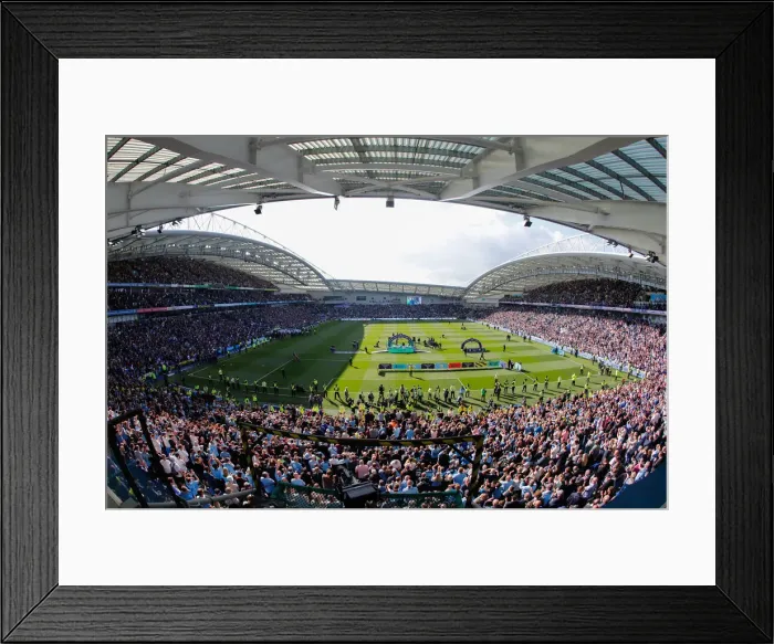 Framed Print : Brighton and Hove Albion vs Manchester City: Premier League Showdown at American Express Community Stadium (May 12, 2019) Framed Print : Brighton and Hove Albion vs Manchester City: Premier League Showdown at American Express Community Stadium (May 12, 2019)