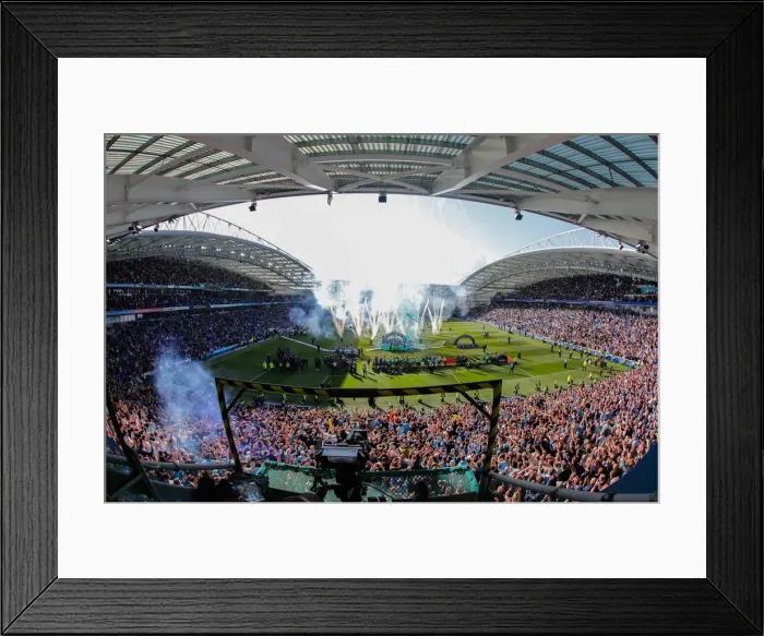 Framed Print : Brighton and Hove Albion vs Manchester City: Premier League Showdown at American Express Community Stadium (May 12, 2019) Framed Print : Brighton and Hove Albion vs Manchester City: Premier League Showdown at American Express Community Stadium (May 12, 2019)