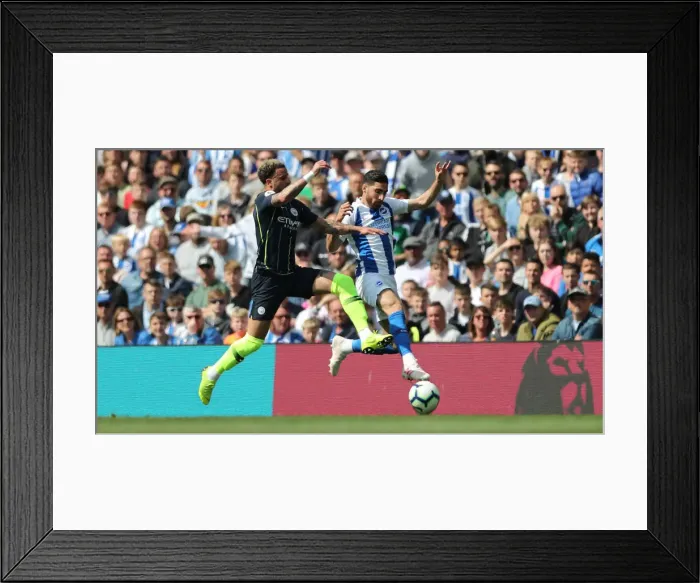 Framed Print : Intense Premier League Showdown: Brighton & Hove Albion vs Manchester City (May 12, 2019) Framed Print : Intense Premier League Showdown: Brighton & Hove Albion vs Manchester City (May 12, 2019)