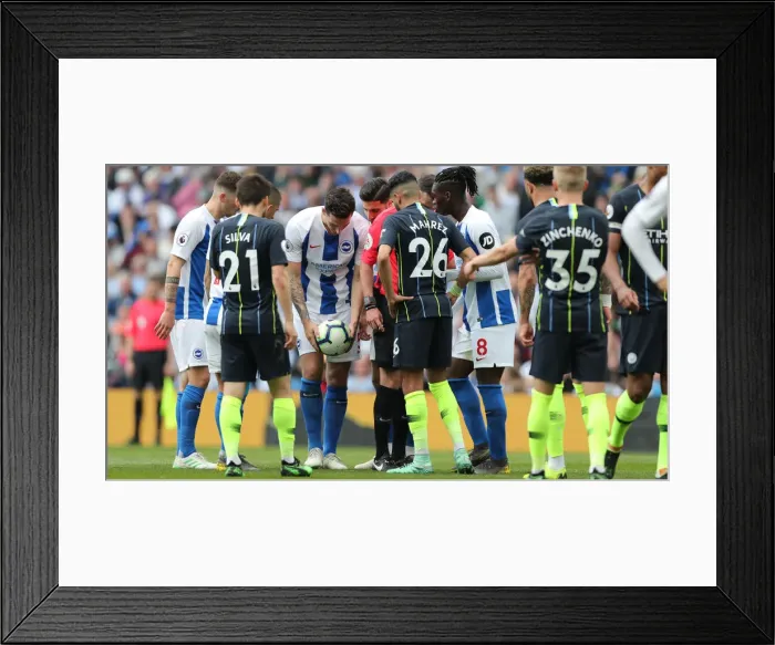 Framed Print : Brighton and Hove Albion vs Manchester City: Premier League Showdown at American Express Community Stadium (May 12, 2019) Framed Print : Brighton and Hove Albion vs Manchester City: Premier League Showdown at American Express Community Stadium (May 12, 2019)