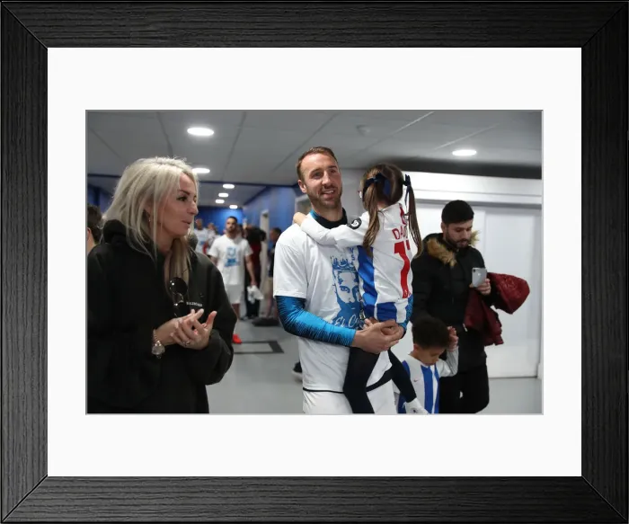 Framed Print : Brighton and Hove Albion: Premier League Survival Celebration - Players Lap of Appreciation (vs Manchester City, 12May19)