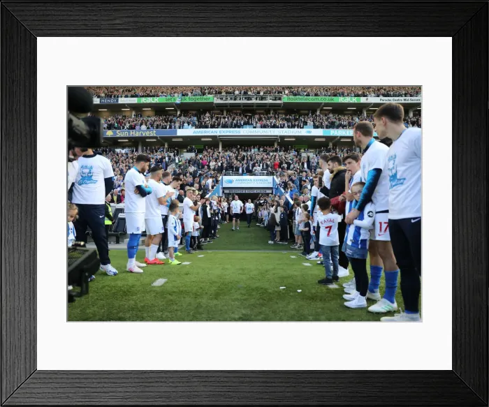 Framed Print : Brighton & Hove Albion: Premier League Survival Celebration - Players Lap of Appreciation (May 2019) Framed Print : Brighton & Hove Albion: Premier League Survival Celebration - Players Lap of Appreciation (May 2019)