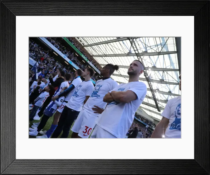 Framed Print : Brighton & Hove Albion: Premier League Survival Celebration - Players Lap of Appreciation (May 2019) Framed Print : Brighton & Hove Albion: Premier League Survival Celebration - Players Lap of Appreciation (May 2019)