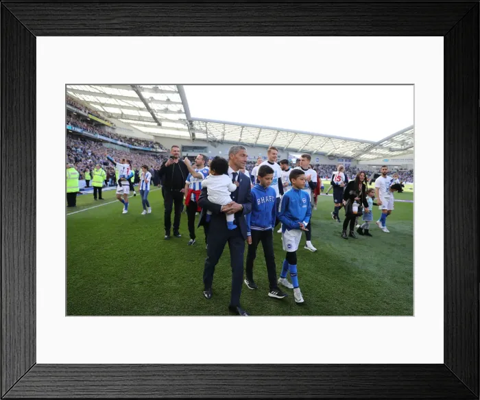 Framed Print : Brighton and Hove Albion: Premier League Survival Celebrated with Emotional Lap of Appreciation vs Manchester City (May 2019) Framed Print : Brighton and Hove Albion: Premier League Survival Celebrated with Emotional Lap of Appreciation vs Manchester City (May 2019)