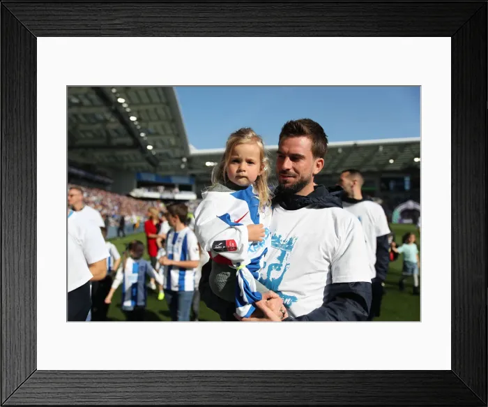 Framed Print : Brighton & Hove Albion: Premier League Survival Celebration - Players Lap of Appreciation (May 2019)