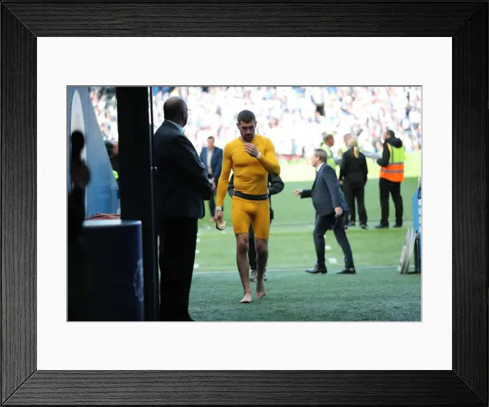 Framed Print : Brighton and Hove Albion: Premier League Survival Celebration - Players Lap of Appreciation (May 2019)